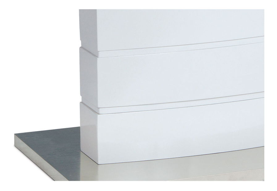 Jídelní stůl Hegir-440-WT (bílá) (pre 4 až 6 osob)