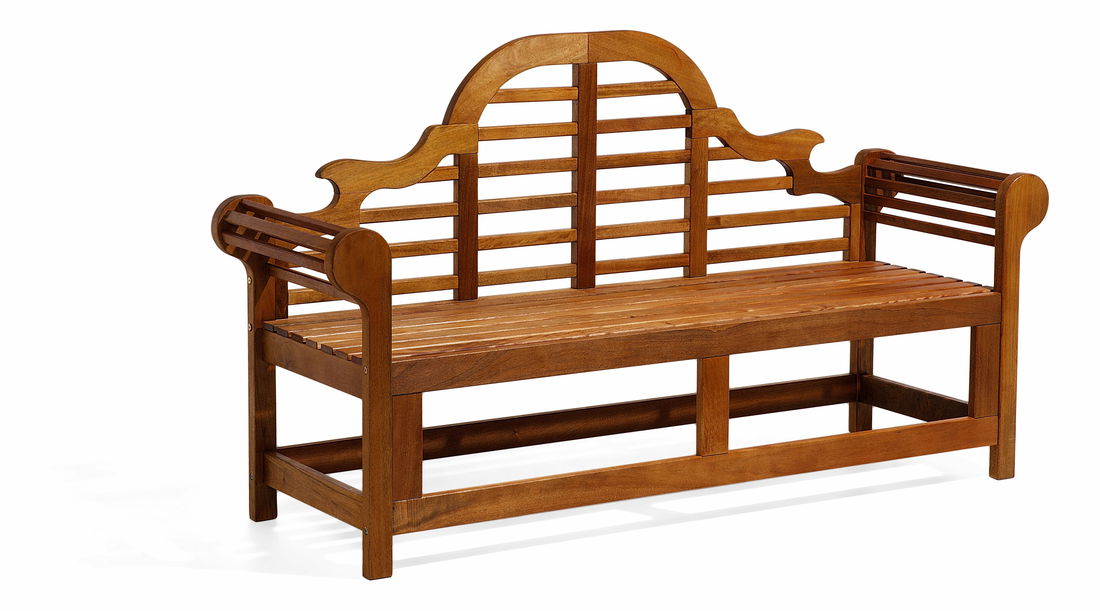 Zahradní lavička Tratoria Marlboro (grafit) (šedý podsedák)