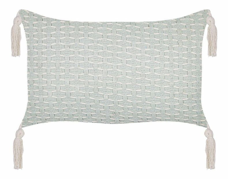 Sada 2 ozdobných polštářů 25 x 45 cm Hakko (zelená)