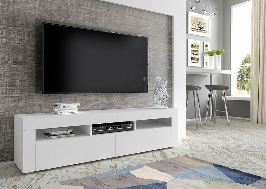 TV stolek/skříňka Moderno (bílá)