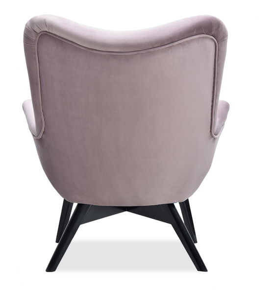 Relaxační křeslo Florentino (světlofialová + černá)