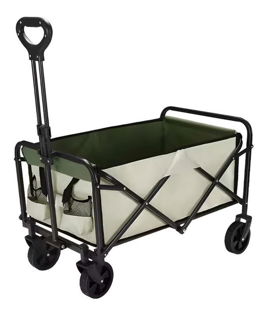 Zahradní vozík Karla (béžová + zelená + černá)