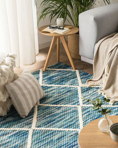 Koberec 200 cm Belina (světle modrá)