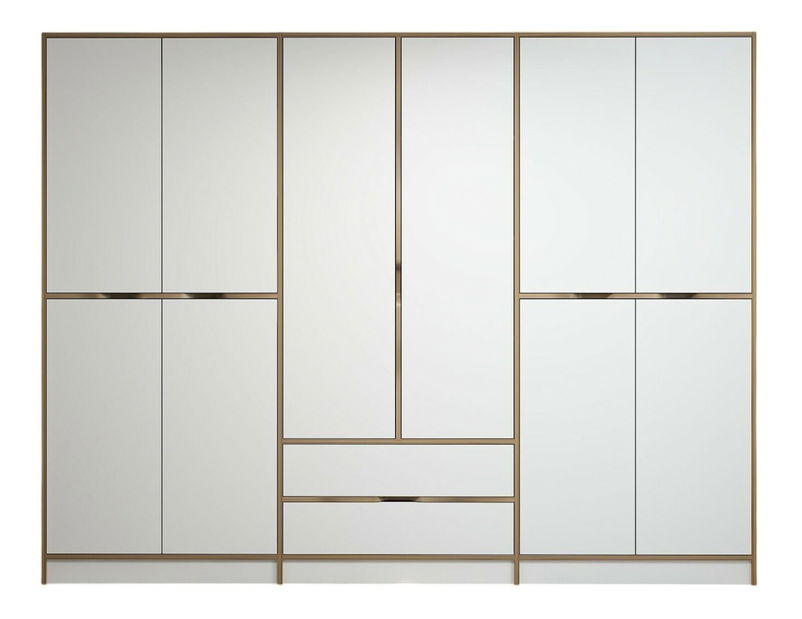 Šatní skříň Erich (Bílá)