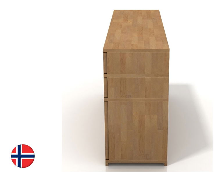 Komoda Naturlig Lekanger 3D6S (buk)