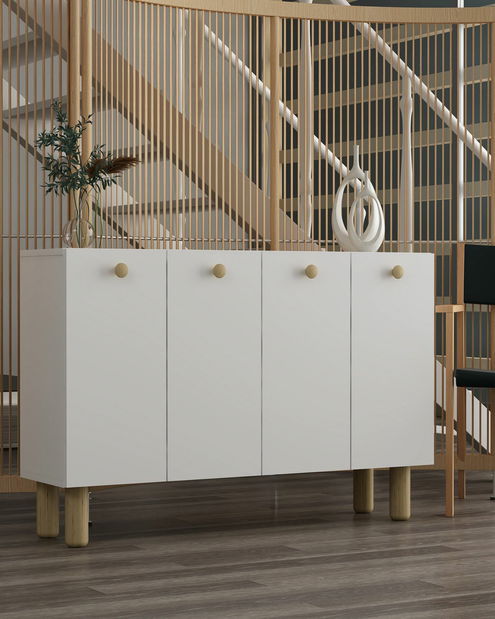 Skříňka Ilaya (antracit + stříbrná)