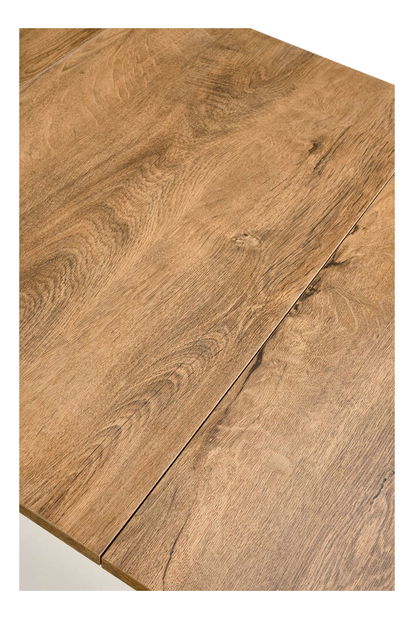 Rozkládací jídelní stůl Tentempies (dub hnědý + černá) (pro 4-6 osob)