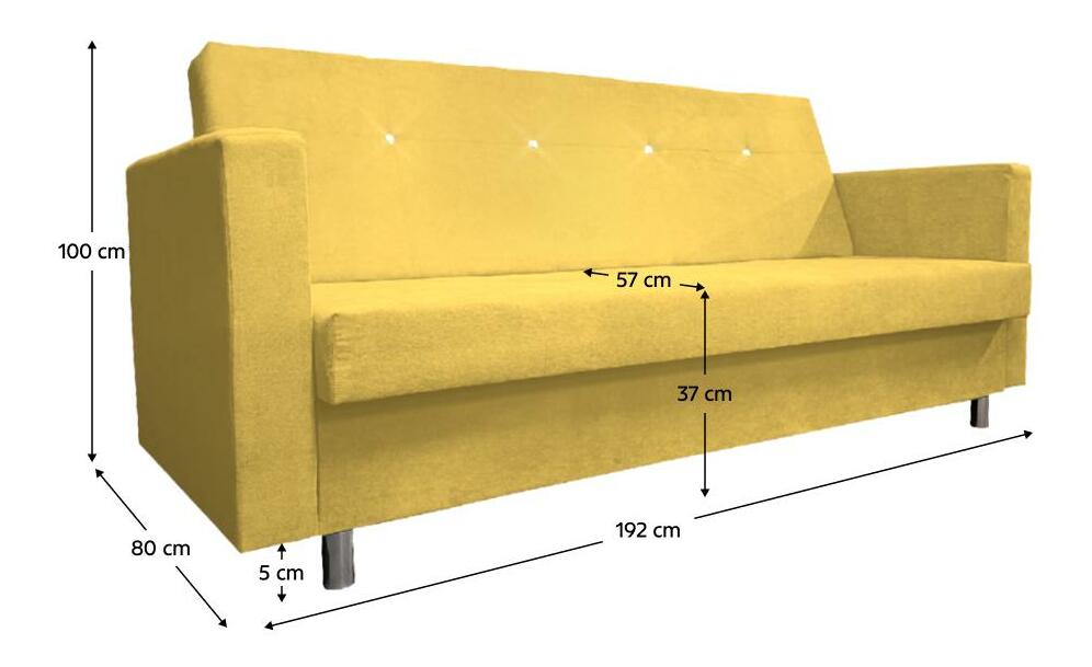 Pohovka Lynx (žlutá)