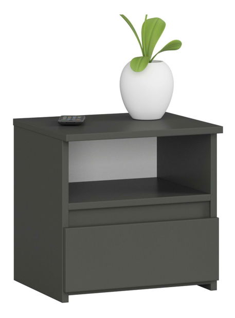 Noční stolek Crispian (grafit šedá)