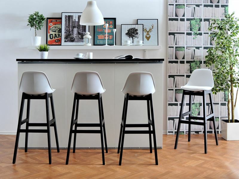 Židle Evan (bílá + černá)