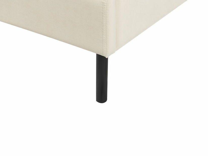 Manželská postel 180 cm Aimei (béžová) (s roštem)