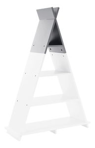 Dětský policový regál Boop (bílá + šedá) *výprodej