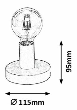 Stolní lampa Bowie 6570 (bílá)