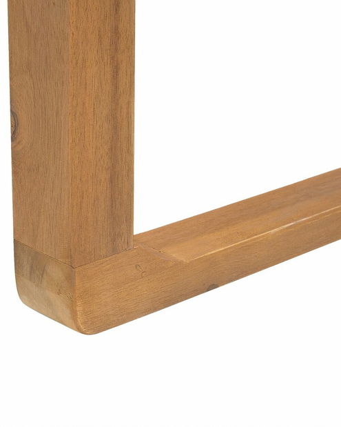 Zahradní židle SASAN (světle hnědá) (zelený podsedák)