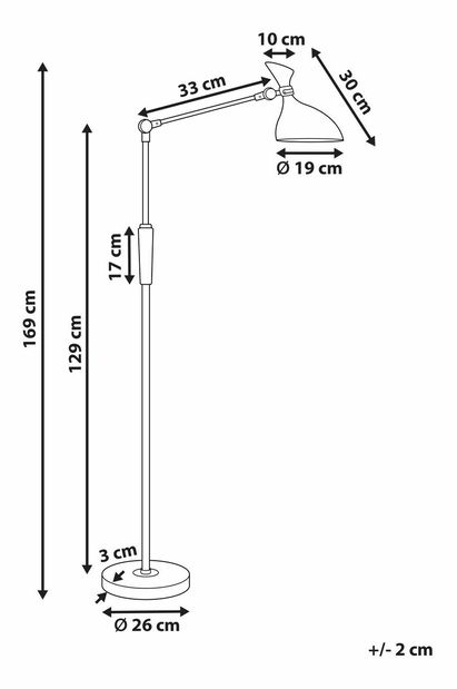 Stojanová lampa Agate (měděná)