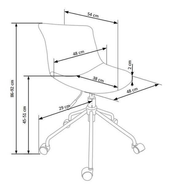 Kancelářská židle Doblo (béžová)