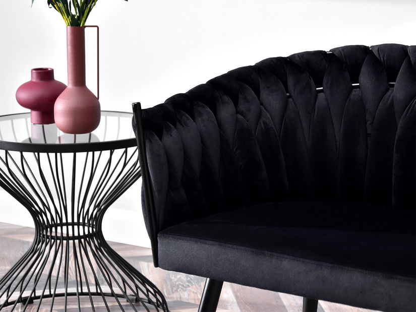 Pohovka dvousedačka Radio (černá)