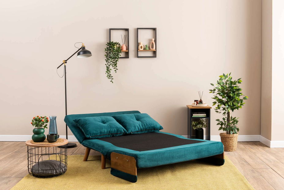 Pohovka dvousedačka Como P (petrolejová)