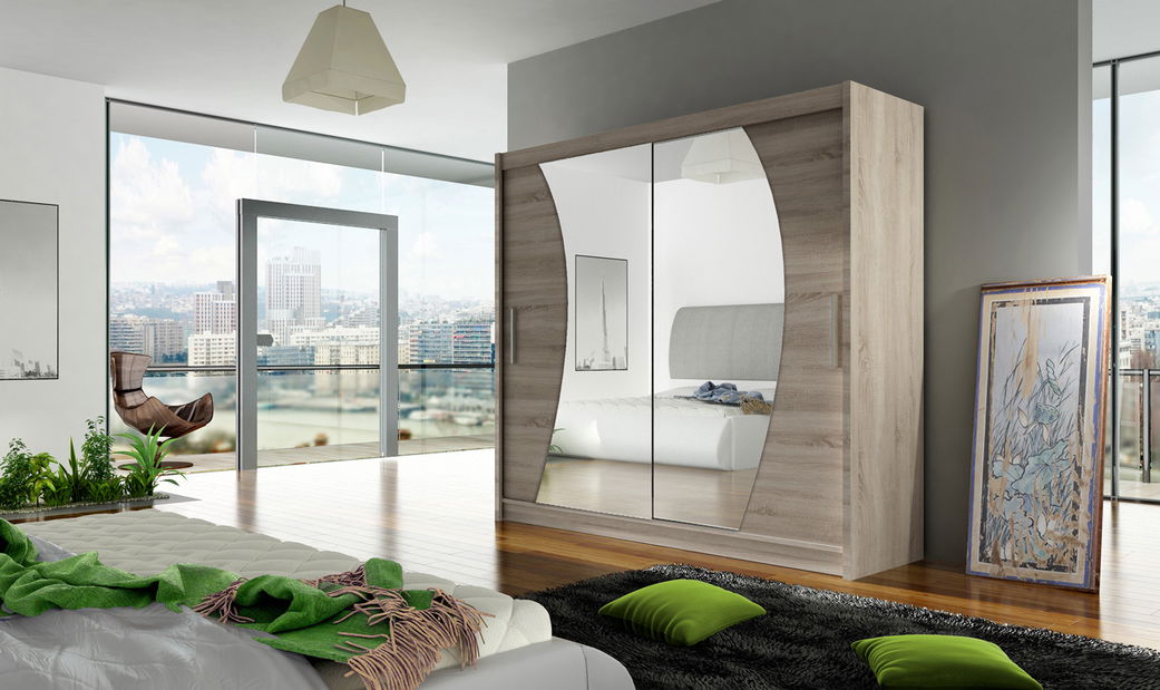 Šatníková skříň Brandon 9 (trufla)