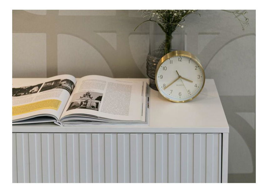 Komoda Biel B6 (bílá + zlatá)