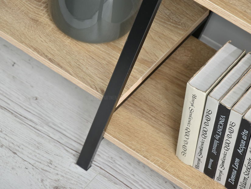 Regál Gecon Reg (dub + černá)