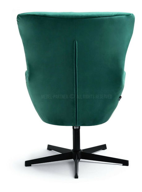 Křeslo Aaron (zelená + černá)