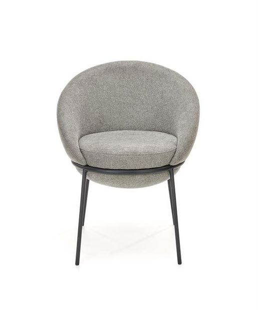 Jídelní židle Kym (šedá + černá)