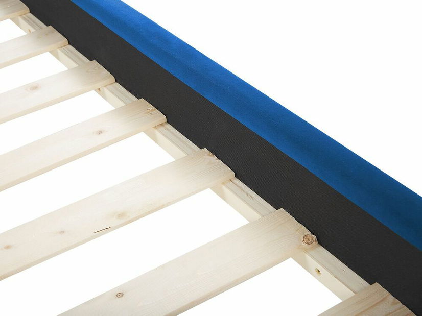 Manželská postel 180 cm ARCHON (s roštem) (modrá)