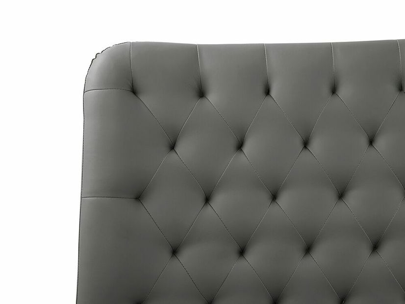 Manželská postel 180 cm ESONNA (s roštem) (šedá)