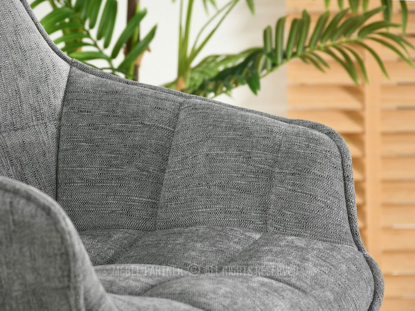 Židle Aranbura (šedá + černá)