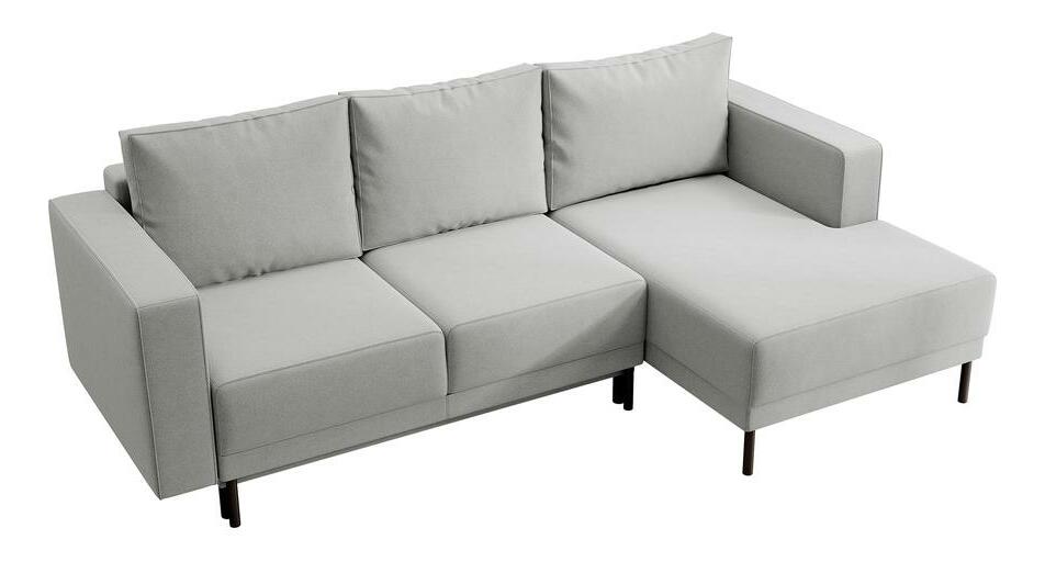 Rohová sedací souprava Rodriguez mini (P) (šedá + černá)