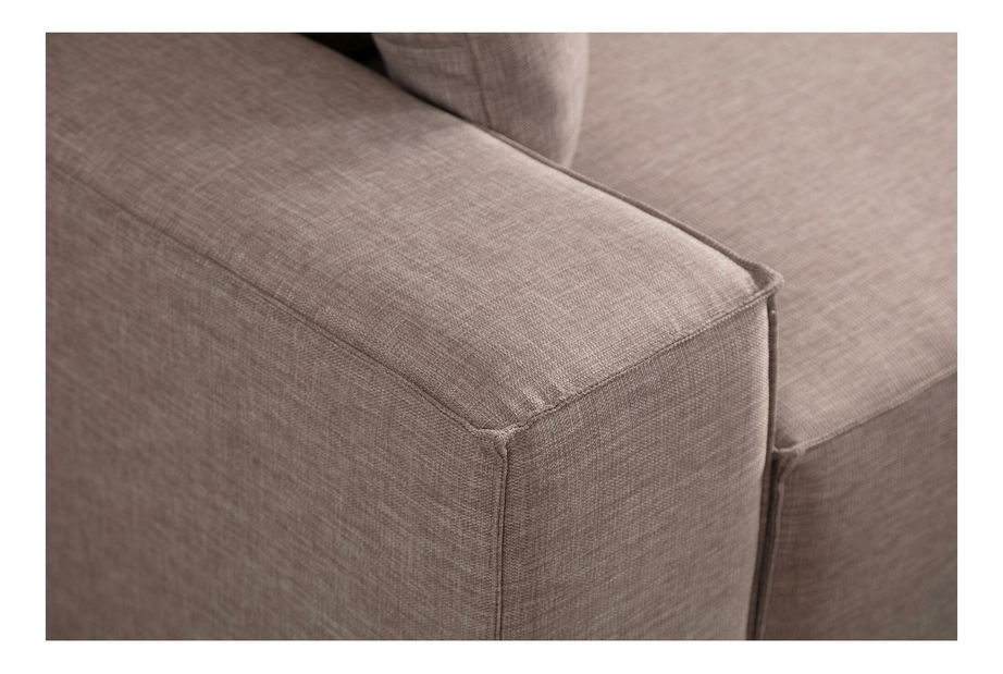 Rohová sedačka Pirlofenzza (s úl. prostorem) (P) (hnědá)