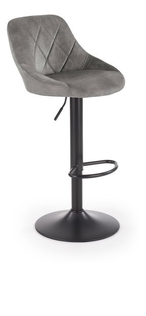 Barová židle Henrietta (šedá + černá)