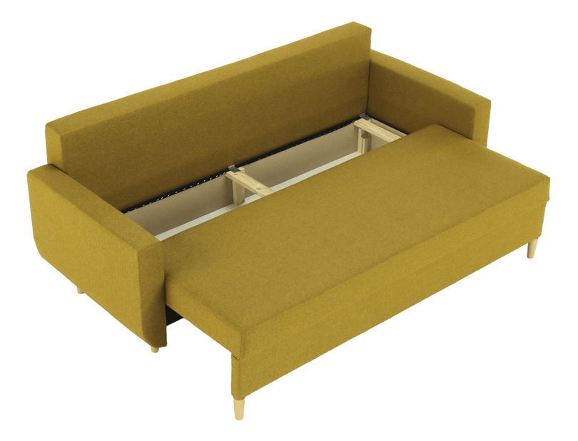 Rozkládací pohovka Dollar (hořčicová)