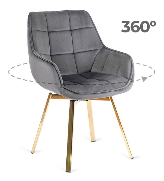 Jídelní židle Mediocre (šedá)