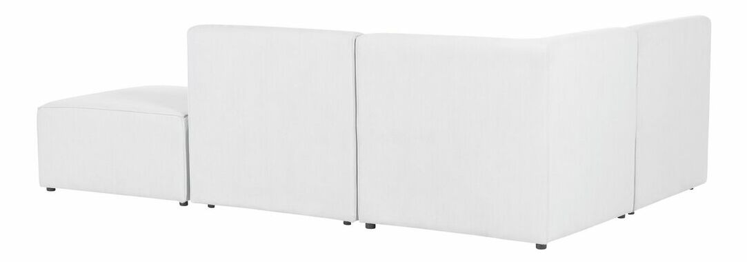 Rohová sedací souprava s taburetkou Lemia (krémová) (P)