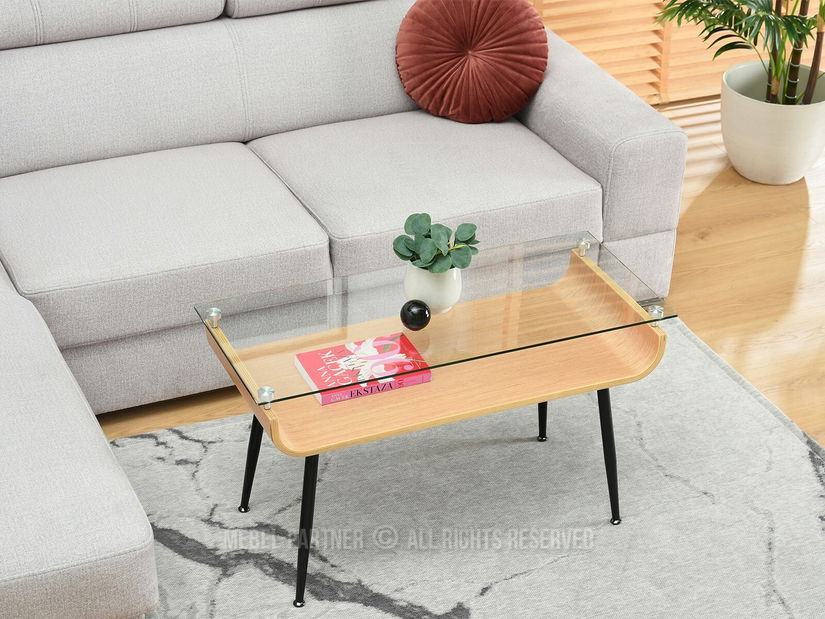 Konferenční stolek Largus (dub + černá)