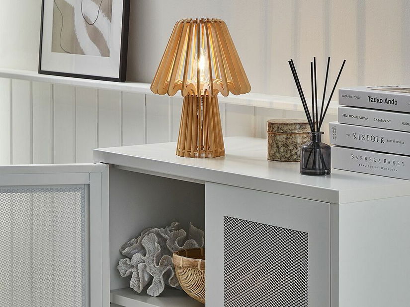 Stolní lampa COLY (světlé dřevo)