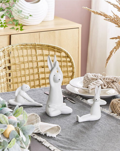 Dekorativní figurka 3 ks Brizy (bílá) *výprodej