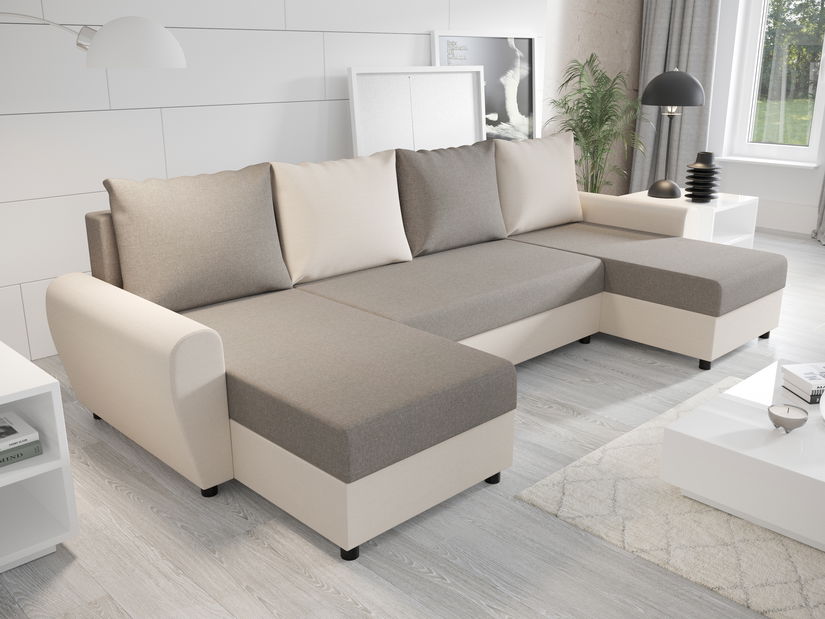 Rohová sedací souprava U Fleur U (béžová)