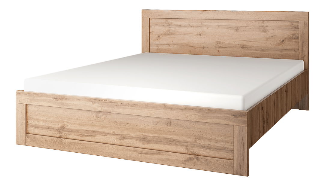 Manželská postel 160 cm Mateo 160 (dub wotan)