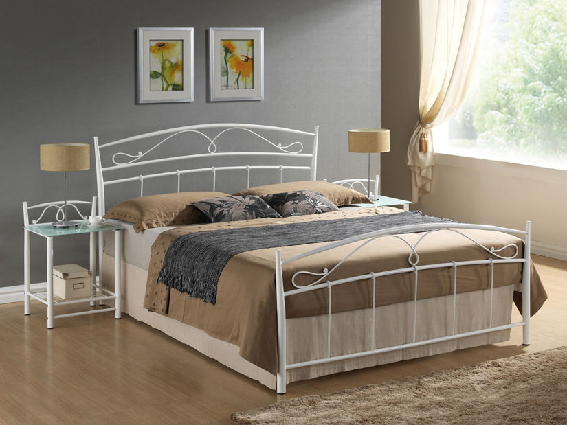 Manželská postel 140 cm Shawn (s roštem)