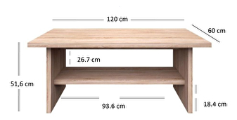 Konferenční stolek Noella (dub sonoma)
