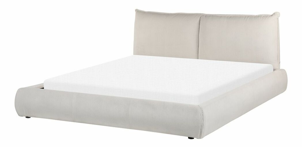 Manželská postel 160 cm Vetiver (béžová) (s roštem)