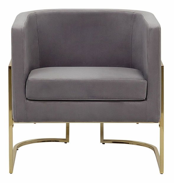 Křeslo SIKA (samet) (šedá)