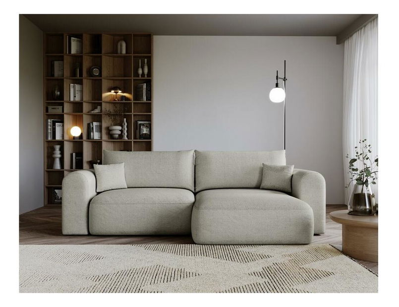 Rohová sedací souprava Sorento (béžsivá + černá)