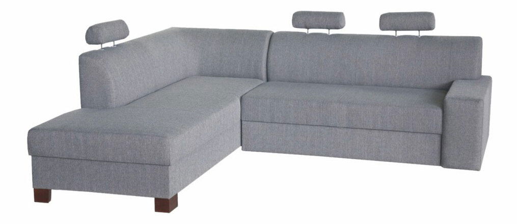 Rohová sedací souprava Paris šenil šedý (L)