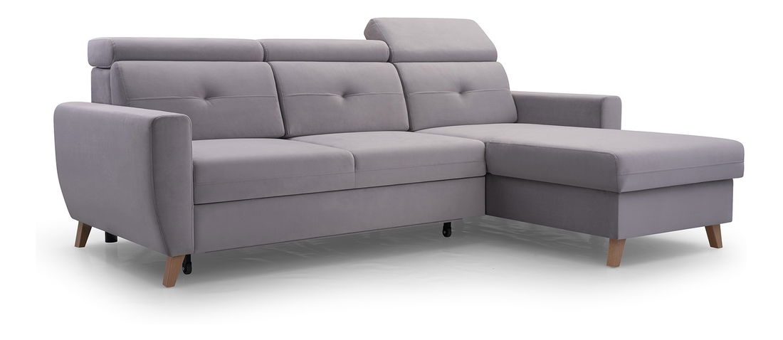 Rohová sedací souprava Sanfew (šedá) (P)