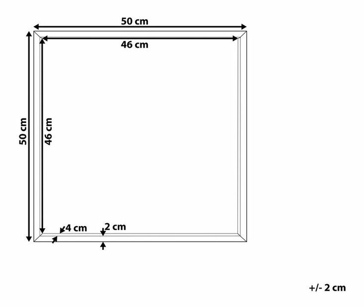 Nástěnné zrcadlo Brignese (šedá)