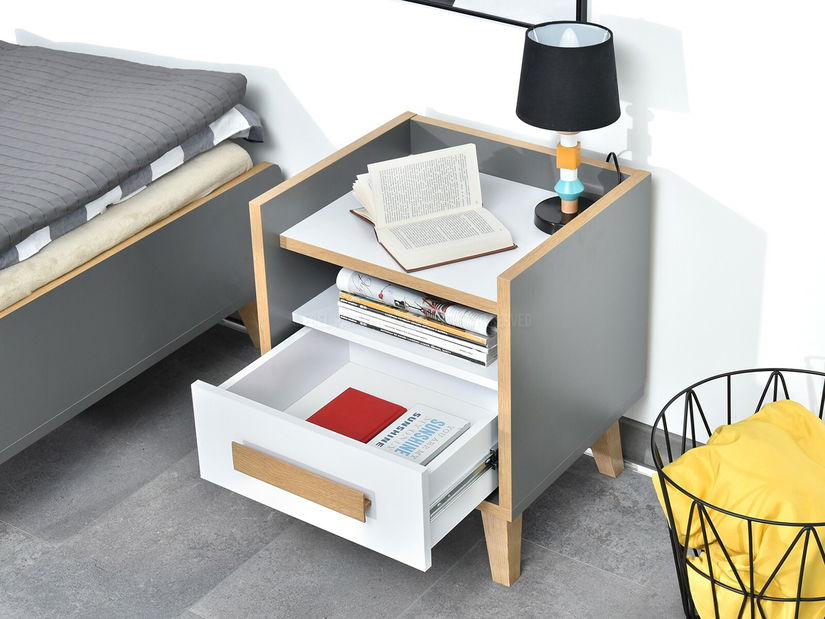 Noční stolek Sobrepuso S11 (bílá)